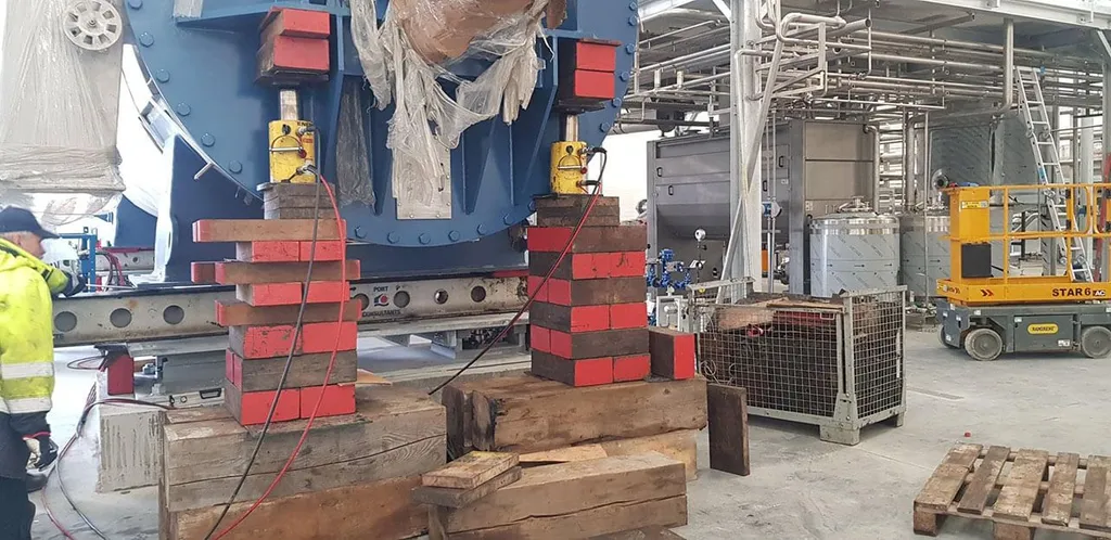 Proces rozładunku maszyny